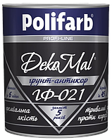 Грунт Polifarb DekoMal ГФ-021 серый, 2,7 кг