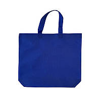 Сумка тканевая, эко сумка, синяя, размер 38*32*10 см