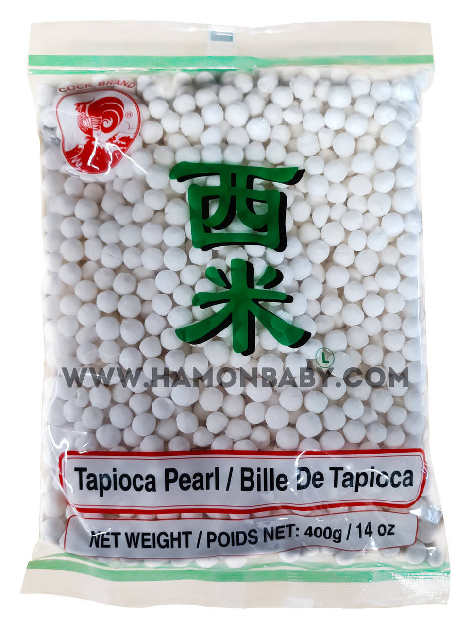 

Тапиока шарики, большие, 400 г, ТМ Cock Brand, Таиланд