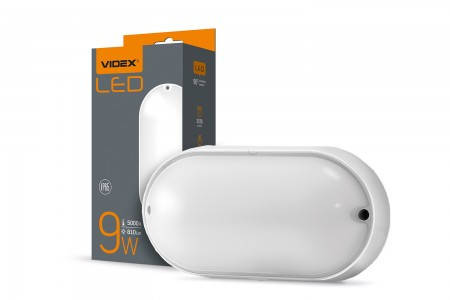 

LED светильник (ЖКХ) овальный VIDEX 9W 5000K 220V белый (VL-BHO-095PW)