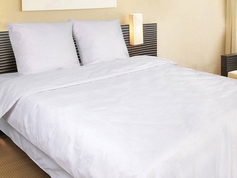 

Постельное белье Iris Home Отель - Ranforce White белый двоспальний