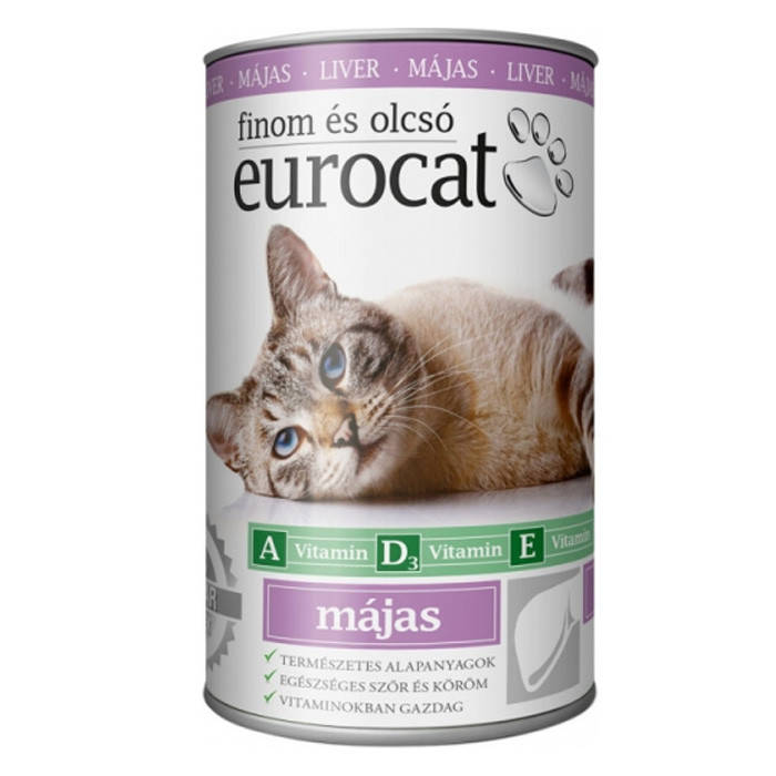 

Консерва для кошек EuroCat со вкусом печени 415 г