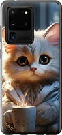 Чехол на Samsung Galaxy S20 Ultra White cat "5646u-1831-71002"