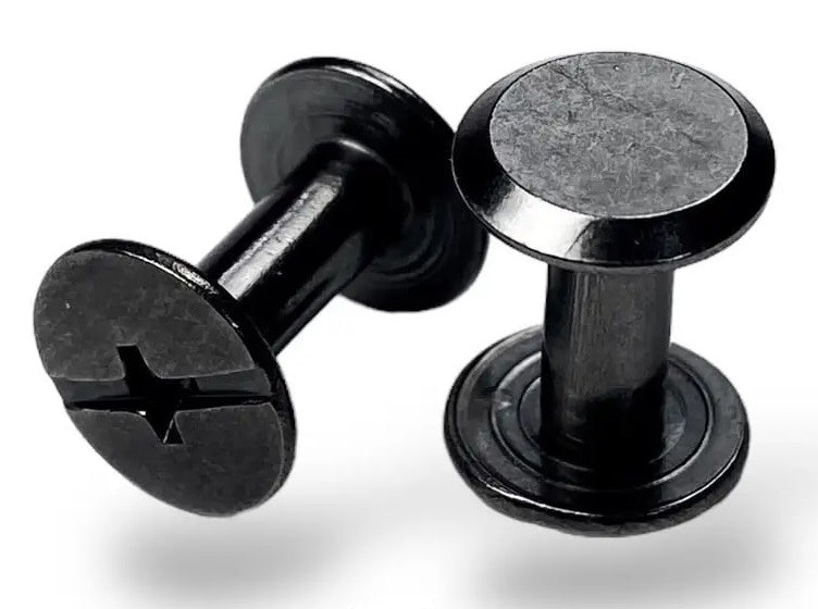 Ремінний гвинт 10*8 мм, гвинт для ремня Чорний Нікель, фото 1