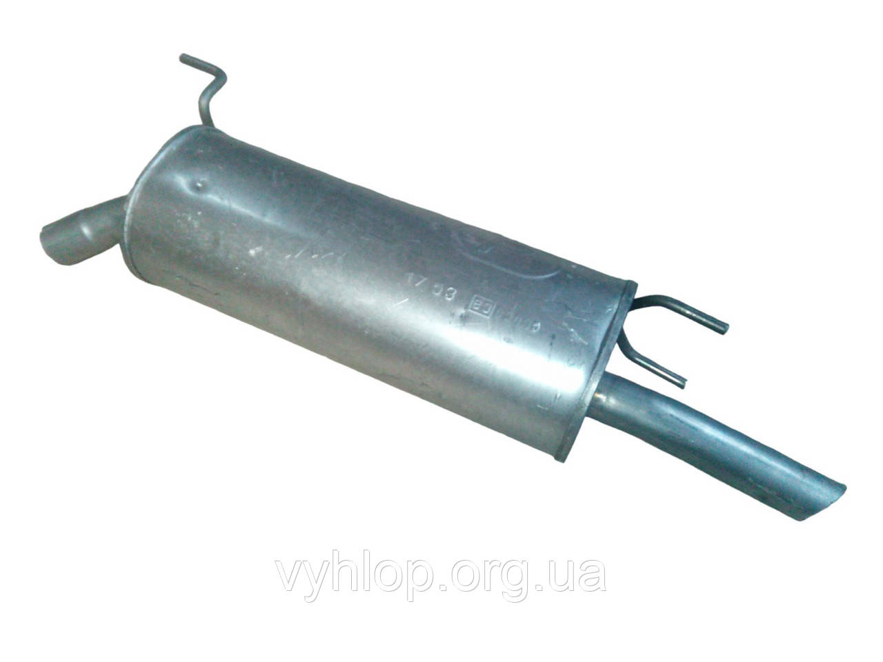 Глушник Опель Омега Б (Opel Omega B) 2.0 i X20SE 8V kombi kat 94- (17.53) Polmostrow алюминизированный