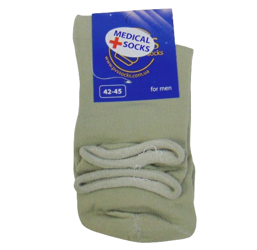 Шкарпетки без гумки Medical Socks 42-45 зелені, фото 1