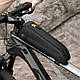 Комплект велосипедних сумок на раму або під раму велкро світловідблискувальні ROCKBROS 043 Чорний, фото 3