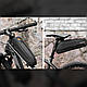 Комплект велосипедних сумок на раму або під раму велкро світловідблискувальні ROCKBROS 043 Чорний, фото 5