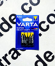 Батарейка R03 Varta Superlife AAA BLI 4 шт. ZINC-CARBON 676187 Ціна 1 шт.