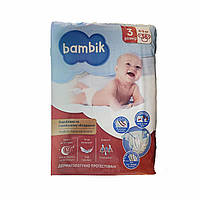 Дитячі підгузки Bambik 3 Midi (4-9 кг), 36 шт