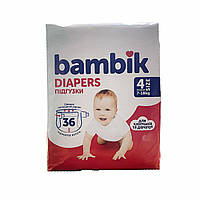 Дитячі підгузки Bambik 4 MAXI (7-18 кг), 36 шт