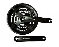 Шатуны Shimano FC-TY301 42х34х24Т 170мм с защитой черный