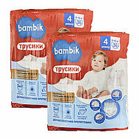 Дитячі підгузки-трусики Bambik 4 Maxi (9-15 кг), 72 шт