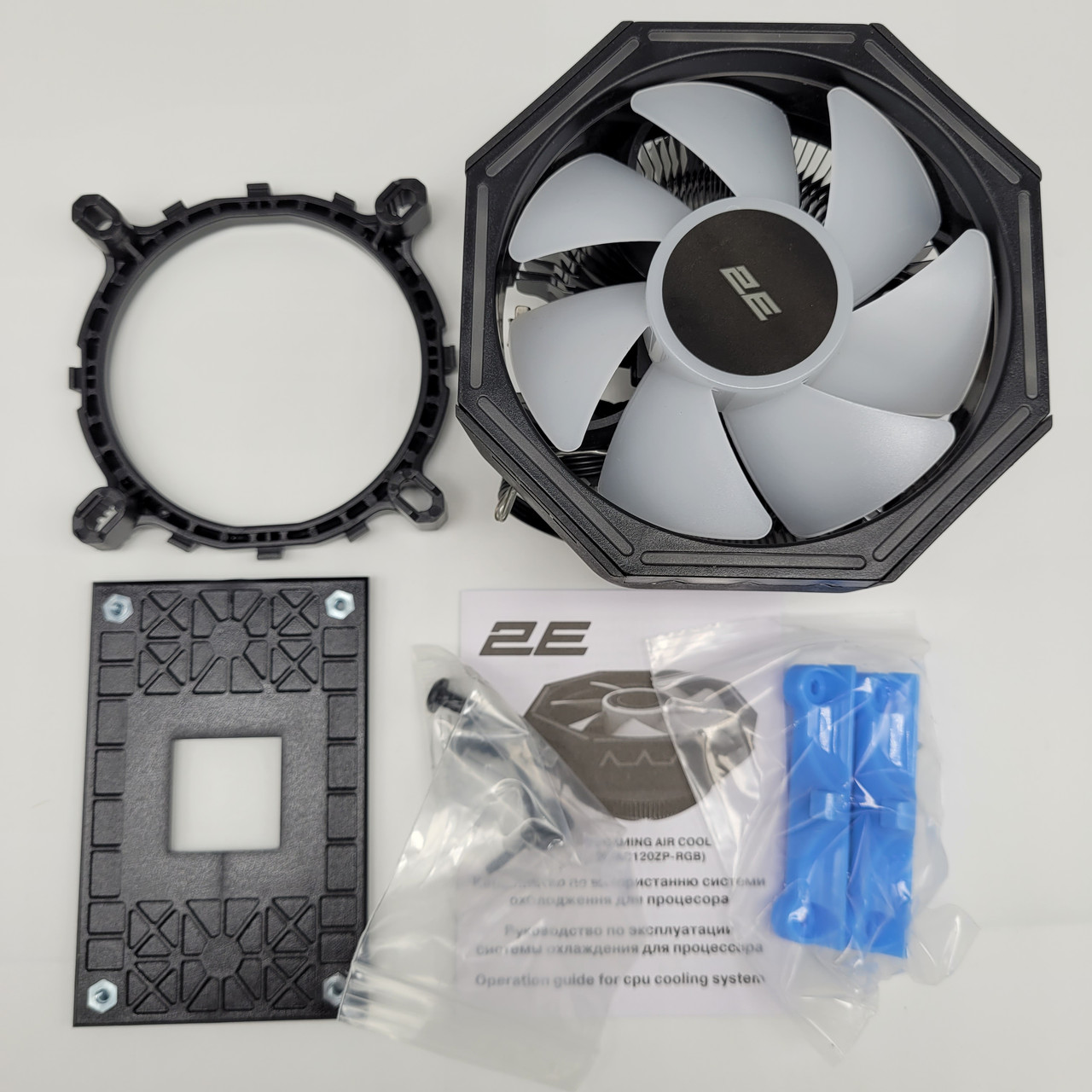 Вентилятор для CPU Air Cool 2E-AC120ZP-RGB 95W TDP 2000RPM 4-Pin для Intel/Amd Новий!