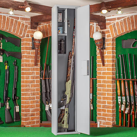 Сейф збройовий ШОО-1400, сірий BF, фото 1