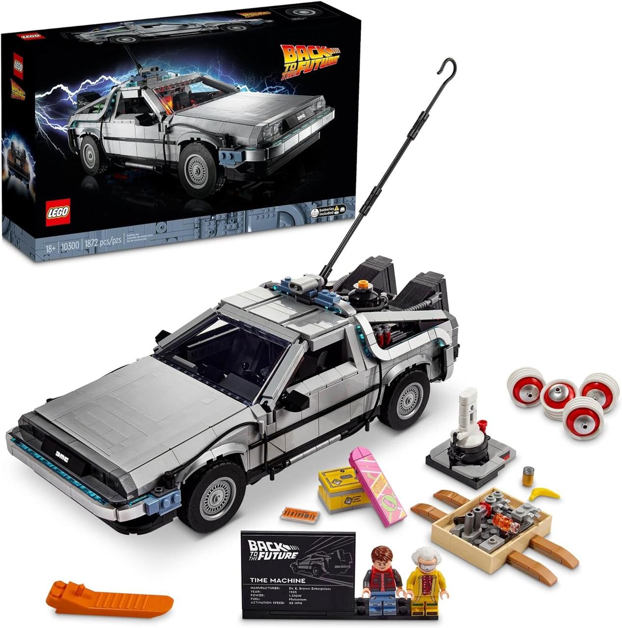 Конструктор Лего Іконс Машина часу Назад у майбутнє Lego Icons Back to The Future Time Machine 10300