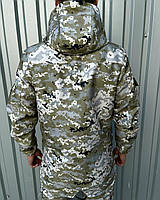 Демисезонная тактическая куртка, водонепроницаемая военная куртка, Terra, мужская армейская Белый Пиксель, 3XL
