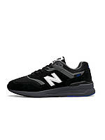 Черные замшевые мужские кроссовки New Balance 997H Black
