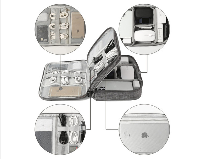 Органайзер для проводов, кабелей и гаджетов. Сумка - органайзер для электронных аксессуаров, зарядок Органайзер для проводов, кабелей и гаджетов. Сумка - органайзер для электронных аксессуаров, зарядок