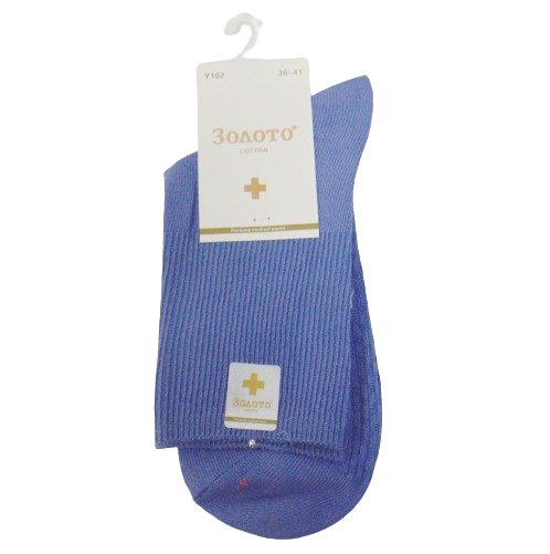 Медичні шкарпетки Золото 102 36-41 сині, фото 1