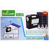 Ліхтар портативний на сонячній батареї з FM-радіо та Bluetooth Cclamp CL-25 + 3 LED-лампи в комплекті, ліхтарик, фото 6