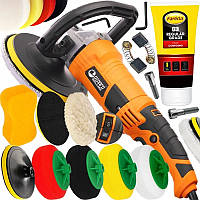 Полірувальна машинка для авто з губками 2400W RIPPER M80498