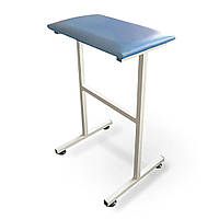 Маніпуляційний металевий столик для забору крові та ін'єкцій медичний з оббивкою С3К Омега