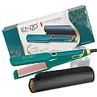 Плойка для волосся широка з термостійким килимком ENZO-3825 Зелена, фото 3