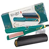 Плойка для волосся широка з термостійким килимком ENZO-3825 Зелена, фото 3