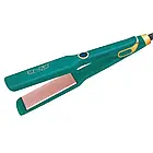 Плойка для волосся широка з термостійким килимком ENZO-3825 Зелена, фото 2