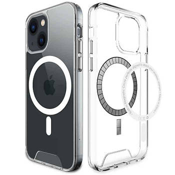 Прозорий чохол Space with MagSafe для iPhone 15 Plus Transparent