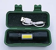 Фонарик ударопрочный ручной аккумуляторный Bailong Police HB-513 + Зарядка