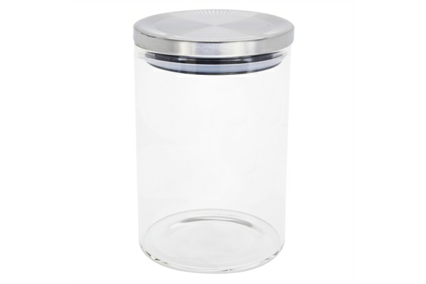 Банка із кришкою Stenson 550мл 8*12см скляна, кришка металева, TD00982-0.55