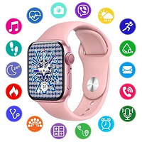 Розумний годинник Smart Watch NB-PLUS, Розкішний Рожевий з Бездротовою Зарядкою Lux