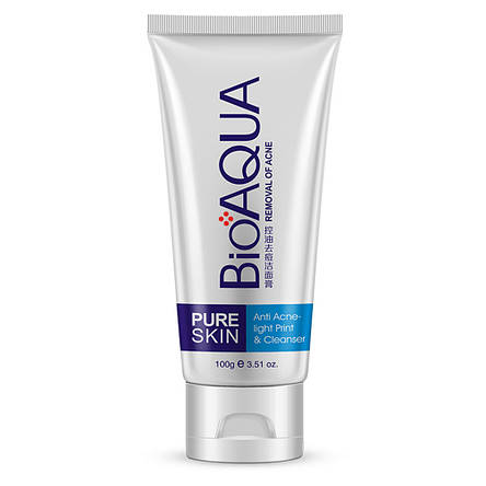Уцінка Пінка для вмивання Pure Skin Anti-Acne для проблемної шкіри від Bioaqua, 100г, фото 3