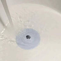 Фильтр-заглушка, пробка для ванны силиконовая Серая