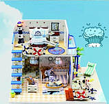 Румбокс Будиночок біля моря Blue Coast інтер'єрний конструктор DIY mini house М032, фото 4