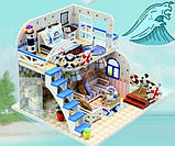 Румбокс Будиночок біля моря Blue Coast інтер'єрний конструктор DIY mini house М032, фото 6