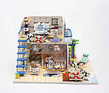 Румбокс Будиночок біля моря Blue Coast інтер'єрний конструктор DIY mini house М032, фото 6