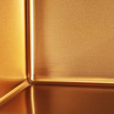 Кухонна мийка з нержавіючої сталі Gold 7844-200-x1.2-PVD, фото 5