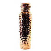 Бутылка медная с закручивающейся крышкой (27х7х7 см)(900 мл.)