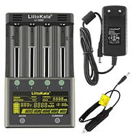 Зарядний пристрій LiitoKala Lii-500S+АВТОЗАРЯДКА, АА/ ААА/ A/ 14500/ 16340/ 18350/ Lux