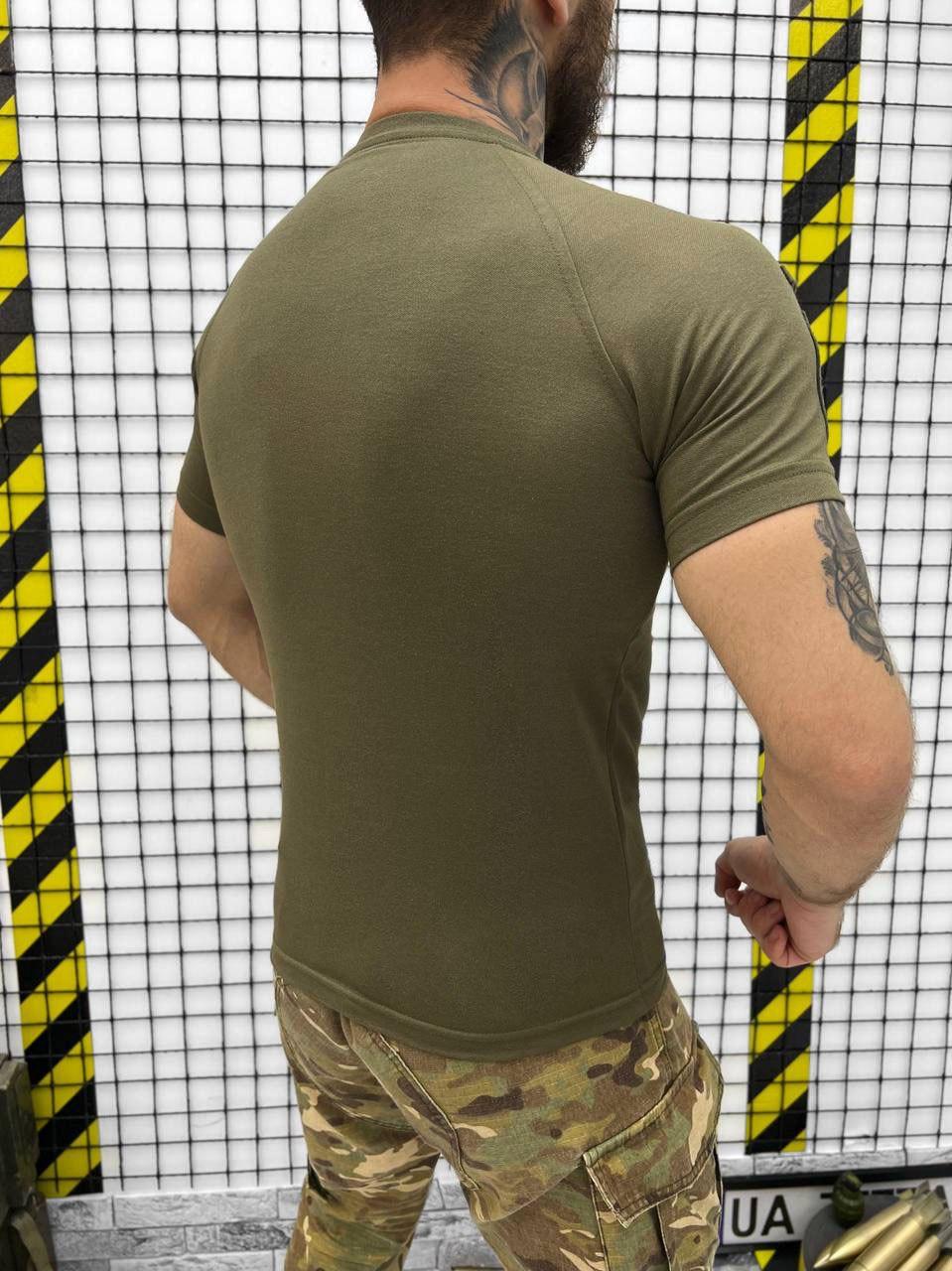 Мужское поло МЕТАМ с липучками под шевроны, тактическое поло олива для военнослужащих ВСУ XL - фото 6 - id-p2098524336