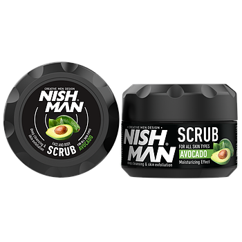 Скраб для обличчя Nishman Natural Avocado Face Scrub 300мл