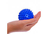 Мячик массажный 9 см жесткий EasyFit (Изифит) PVC синий