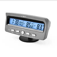 Годинник термометр VST-7045 автомобільний Lux