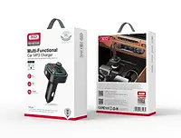 FM модулятор автомобильный XO BCC08 Smart Bluetooth MP3+5V 3.1A