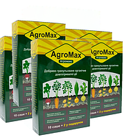 AGROMAX 5-Упаковок Комплект, Агромакс Біодобриво для Врожаю Lux