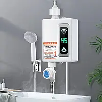 Электрический водонагреватель для ванной и кухни XCB001 с ЖК-дисплеем 3500Вт, Компактный бойлер с душем hop