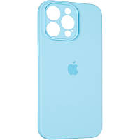 Чохол Fiji Silicone Case Full Camera для Apple iPhone 15 Pro Max бампер накладка із захистом камери Light Blue